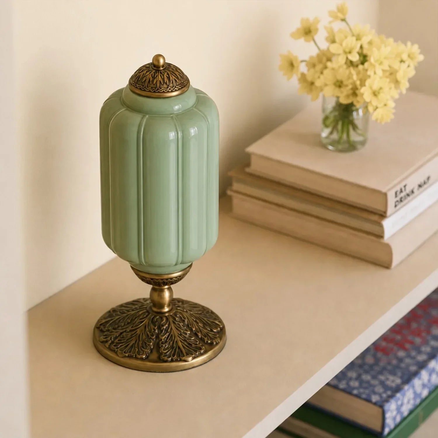 Lumi French Retro Cream Textured Glass Table Lamp Eloise Bedside Living Room — 15 Variants