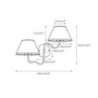 Magdalene Wall Lamp Organic Stone LED Warm Light Bedroom Living Room — Multiple Sizes and Finishes