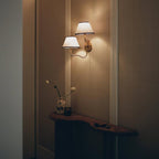 Magdalene Wall Lamp Organic Stone LED Warm Light Bedroom Living Room — Multiple Sizes and Finishes