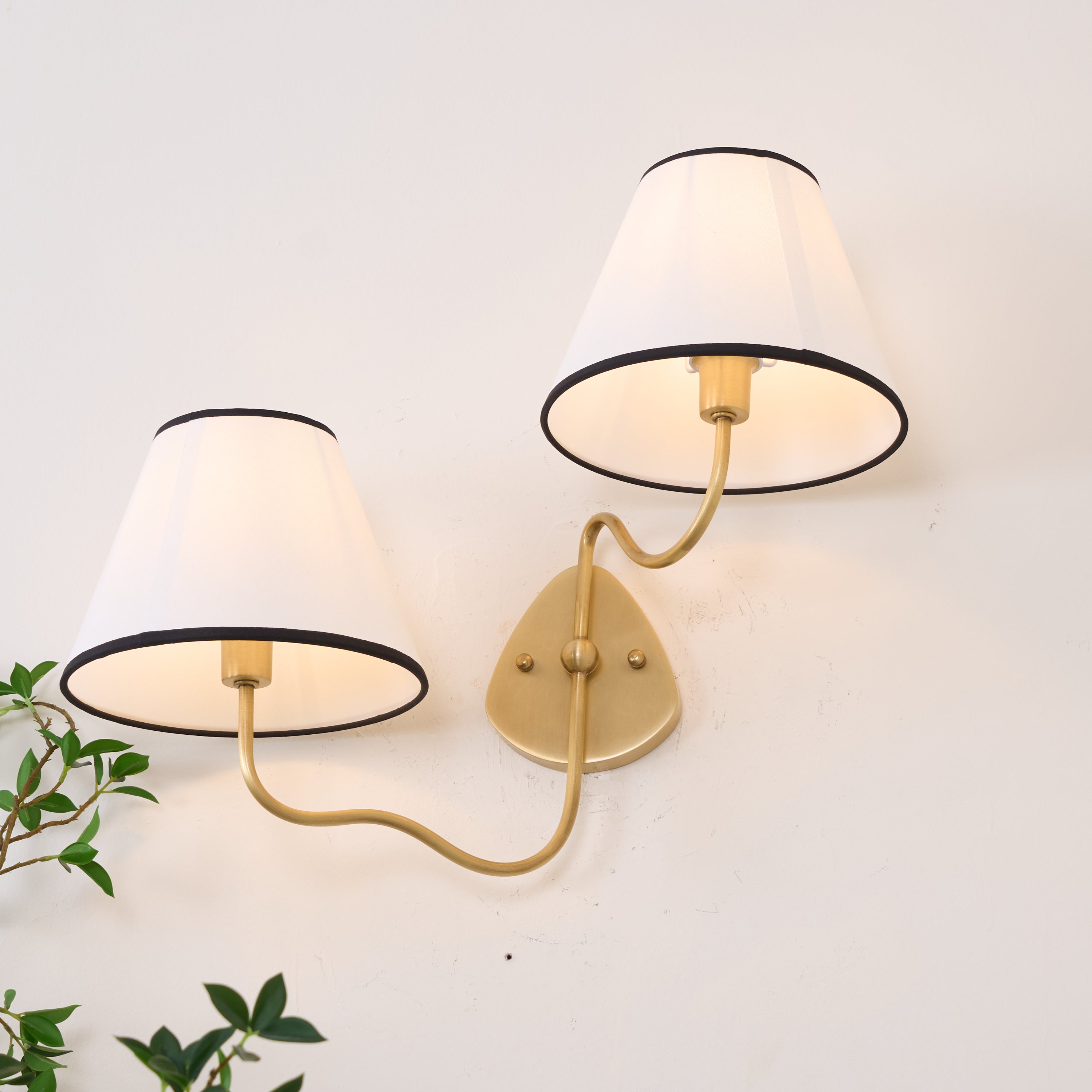 Magdalene Wall Lamp Organic Stone LED Warm Light Bedroom Living Room — Multiple Sizes and Finishes