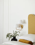 Magdalene Wall Lamp Organic Stone LED Warm Light Bedroom Living Room — Multiple Sizes and Finishes