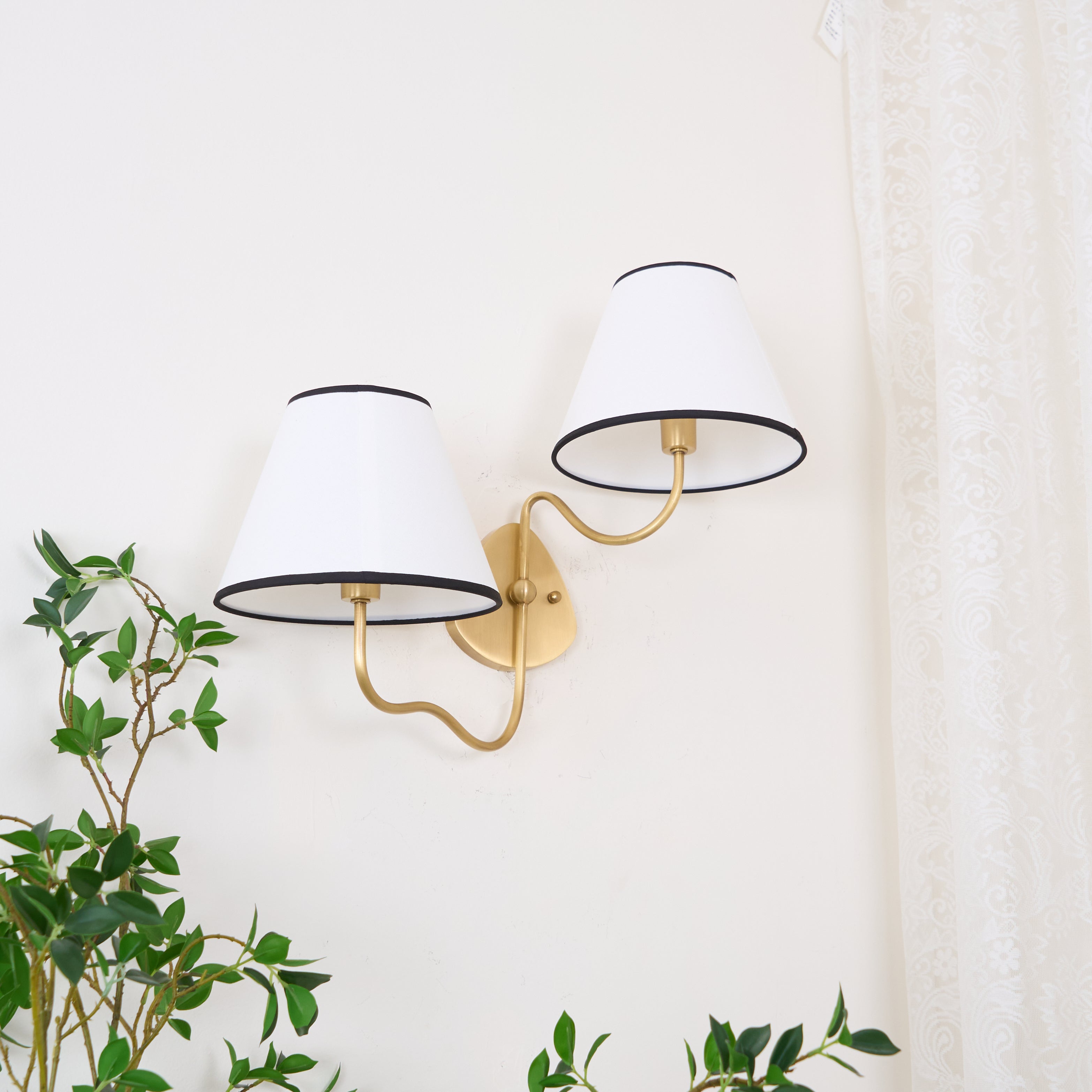 Magdalene Wall Lamp Organic Stone LED Warm Light Bedroom Living Room — Multiple Sizes and Finishes