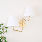 Magdalene Wall Lamp Organic Stone LED Warm Light Bedroom Living Room — Multiple Sizes and Finishes