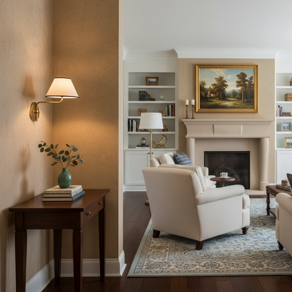 Magdalene Wall Lamp Organic Stone LED Warm Light Bedroom Living Room — Multiple Sizes and Finishes