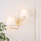 Magdalene Wall Lamp Organic Stone LED Warm Light Bedroom Living Room — Multiple Sizes and Finishes