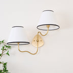 Magdalene Wall Lamp Organic Stone LED Warm Light Bedroom Living Room — Multiple Sizes and Finishes