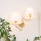 Magdalene Wall Lamp Organic Stone LED Warm Light Bedroom Living Room — Multiple Sizes and Finishes