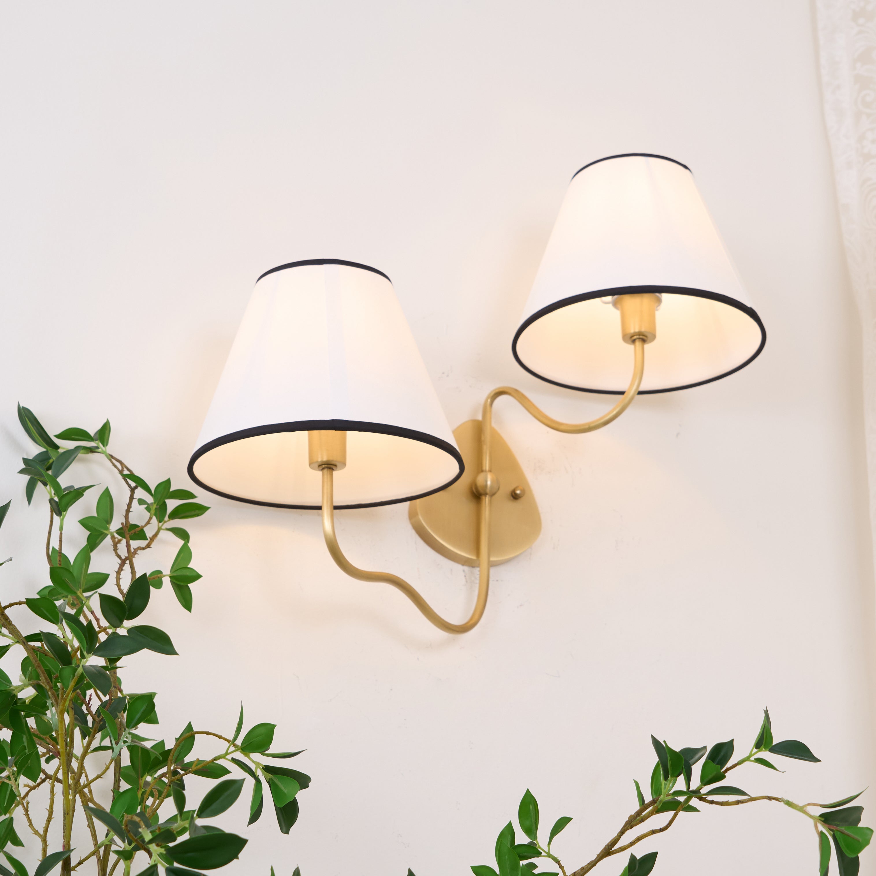 Magdalene Wall Lamp Organic Stone LED Warm Light Bedroom Living Room — Multiple Sizes and Finishes