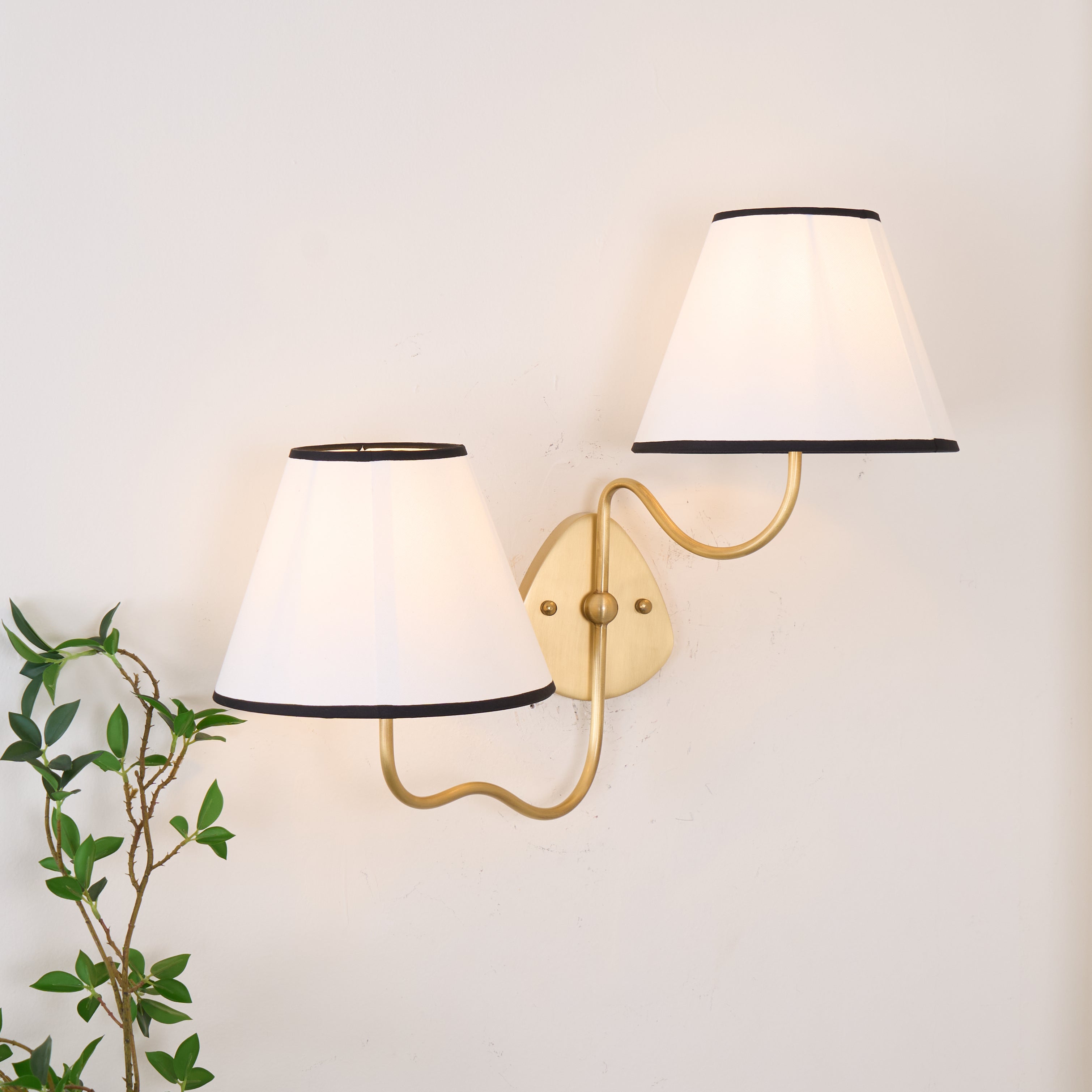 Magdalene Wall Lamp Organic Stone LED Warm Light Bedroom Living Room — Multiple Sizes and Finishes