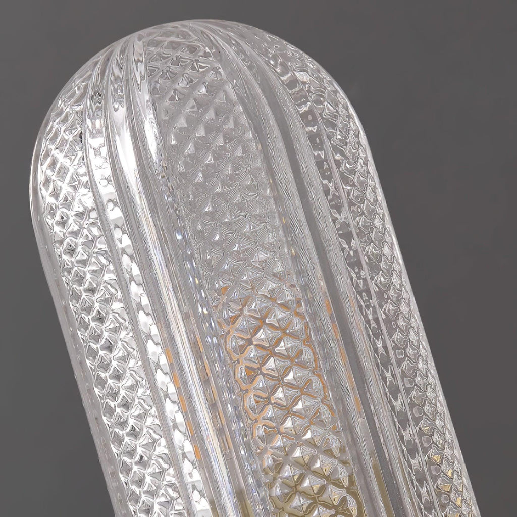 Evania Double-Light Brass Wall Sconce with Textured Glass Shades