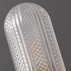 Evania Double-Light Brass Wall Sconce with Textured Glass Shades
