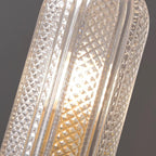 Evania Double-Light Brass Wall Sconce with Textured Glass Shades