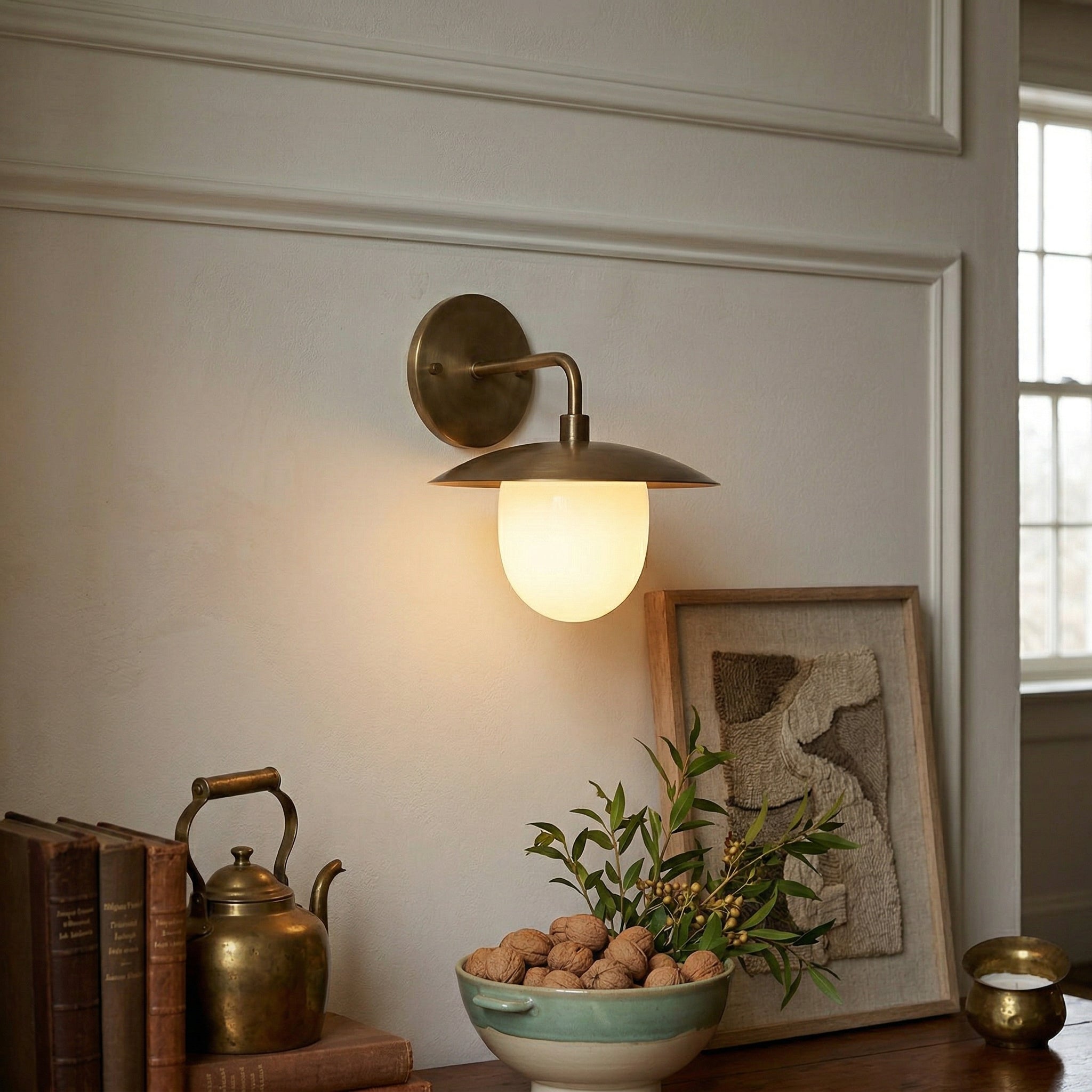 Marie Petite Wall Lamp Organic Stone Resin LED Bedroom Living Room — 3 Size Options