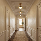 Marie Petite Flush Mount Surface Ceiling Lamp Organic Stone LED Bedroom Hallway — Multiple Finishes