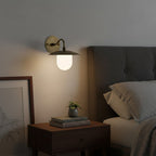 Marie Petite Wall Lamp Organic Stone Resin LED Bedroom Living Room — 3 Size Options