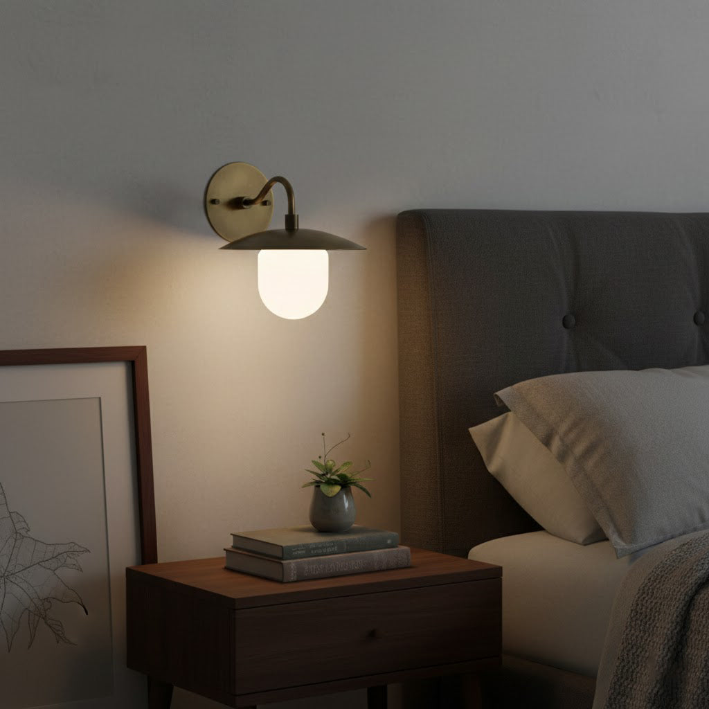 Marie Petite Wall Lamp Organic Stone Resin LED Bedroom Living Room — 3 Size Options