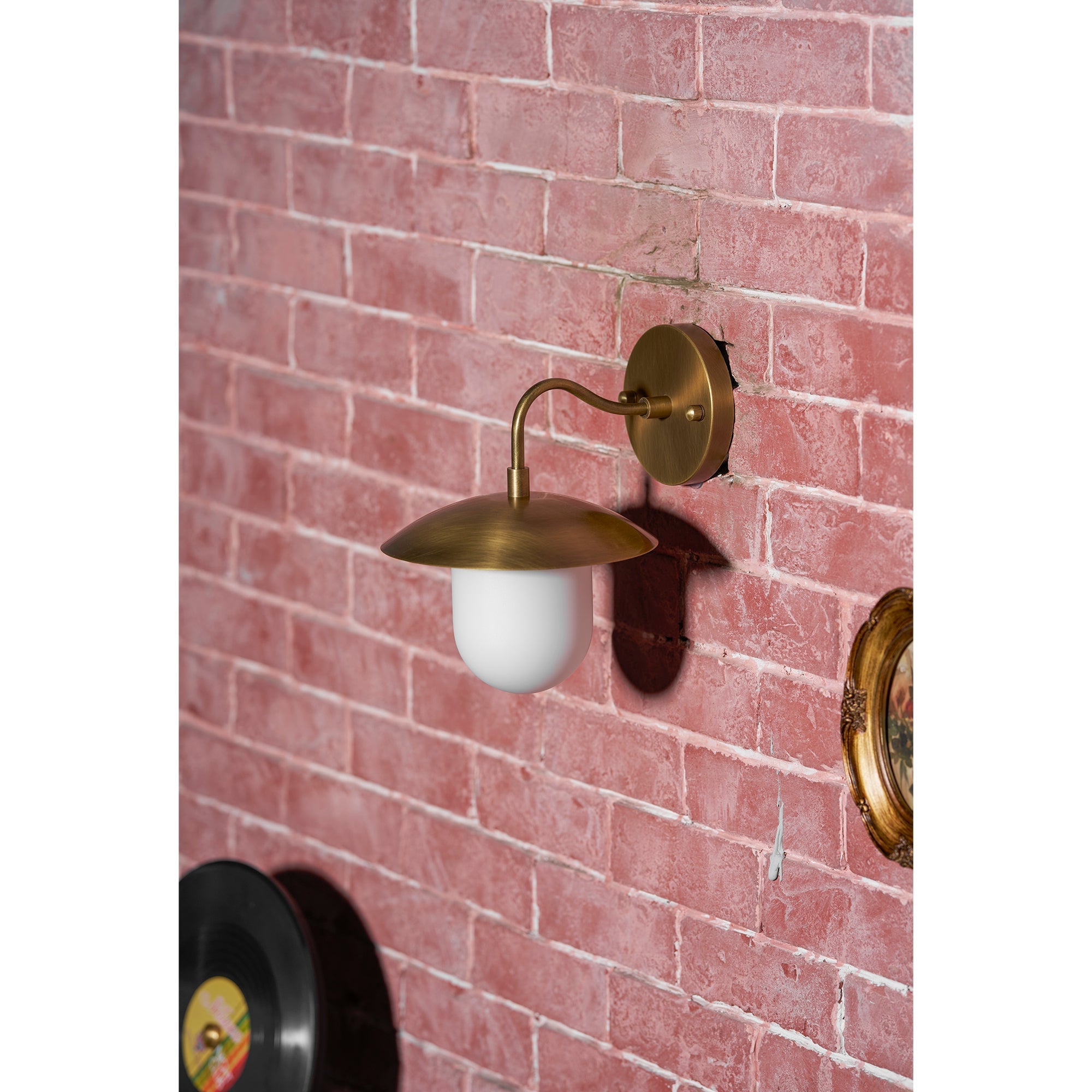Marie Petite Wall Lamp Organic Stone Resin LED Bedroom Living Room — 3 Size Options