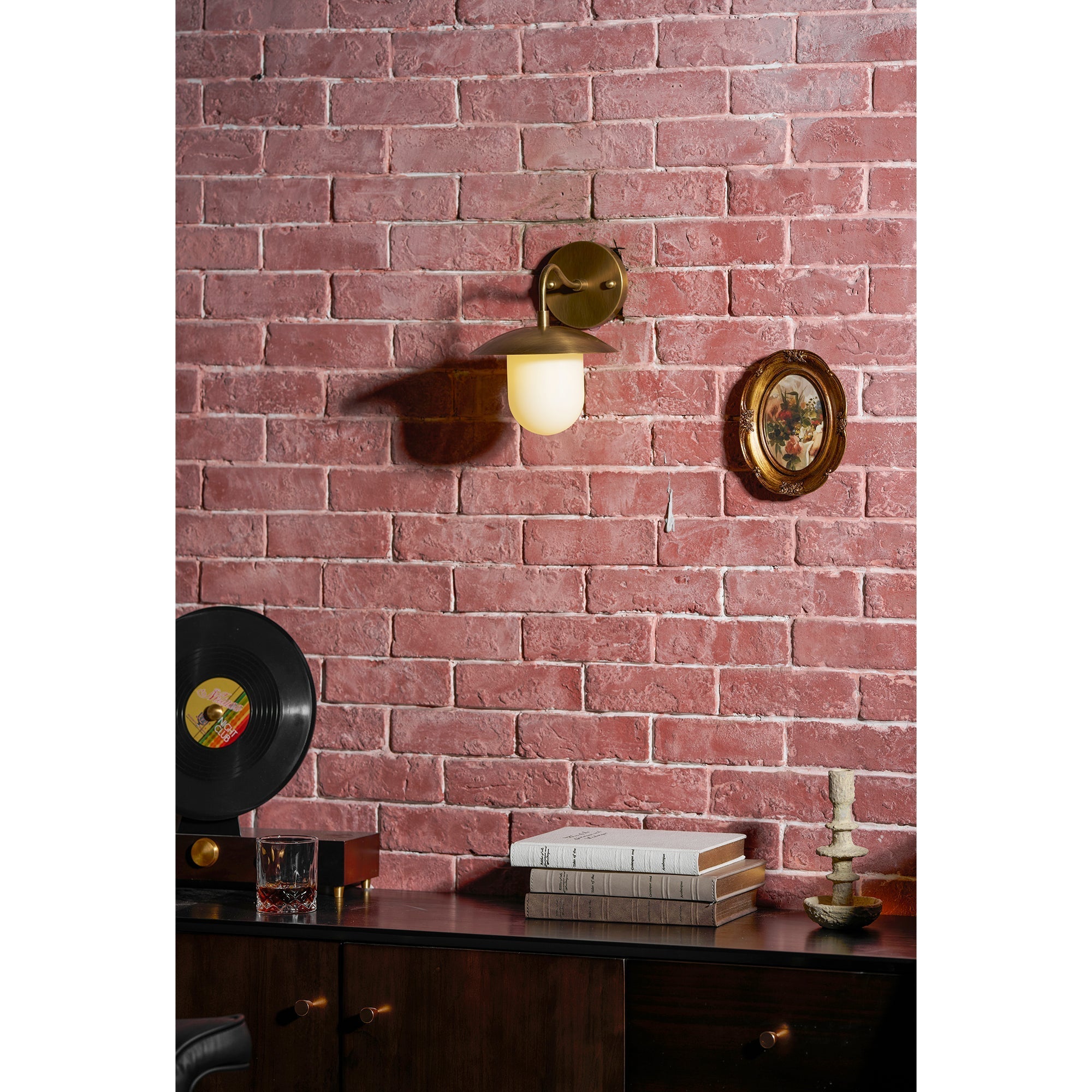 Marie Petite Wall Lamp Organic Stone Resin LED Bedroom Living Room — 3 Size Options