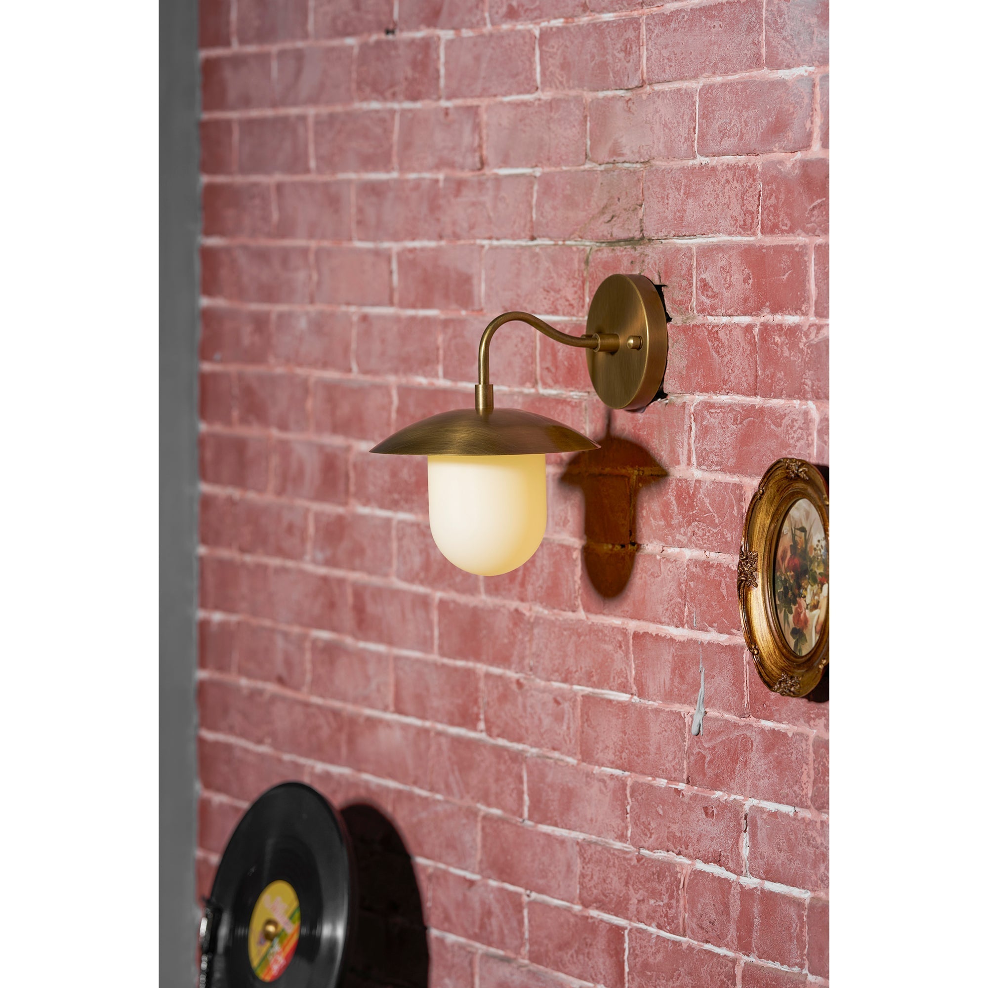 Marie Petite Wall Lamp Organic Stone Resin LED Bedroom Living Room — 3 Size Options