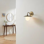 Marie Petite Wall Lamp Organic Stone Resin LED Bedroom Living Room — 3 Size Options