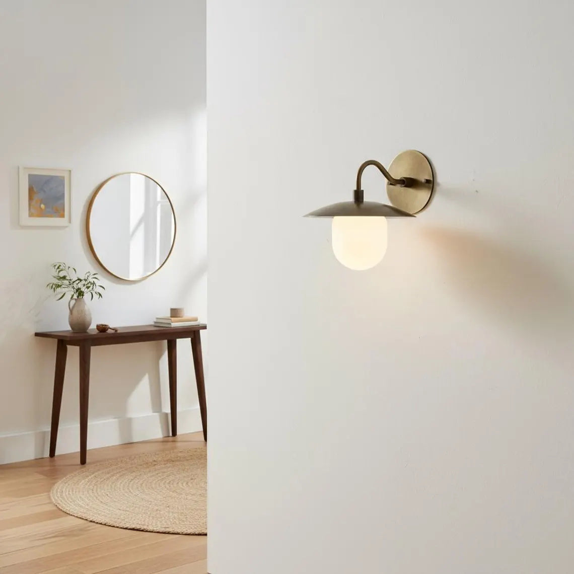 Marie Petite Wall Lamp Organic Stone Resin LED Bedroom Living Room — 3 Size Options