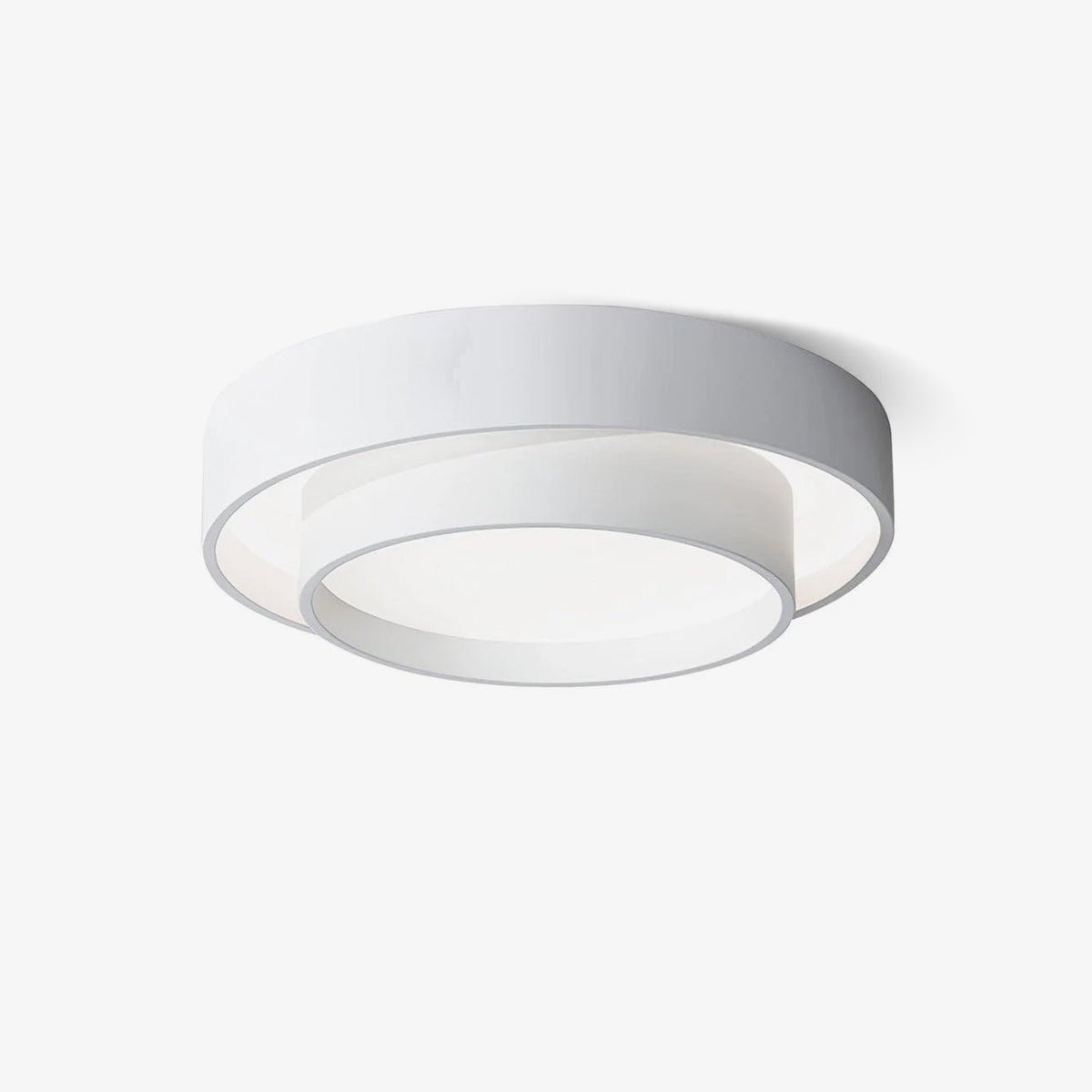 Orina Ceiling Lamp Double Ring Gray&Black&White Cylinder shape