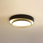 Orina Ceiling Lamp Double Ring Gray&Black&White Cylinder shape