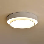 Orina Ceiling Lamp Double Ring Gray&Black&White Cylinder shape