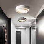 Orina Ceiling Lamp Double Ring Gray&Black&White Cylinder shape