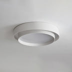 Orina Ceiling Lamp Double Ring Gray&Black&White Cylinder shape