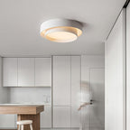 Orina Ceiling Lamp Double Ring Gray&Black&White Cylinder shape