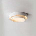 Orina Ceiling Lamp Double Ring Gray&Black&White Cylinder shape