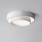Orina Ceiling Lamp Double Ring Gray&Black&White Cylinder shape