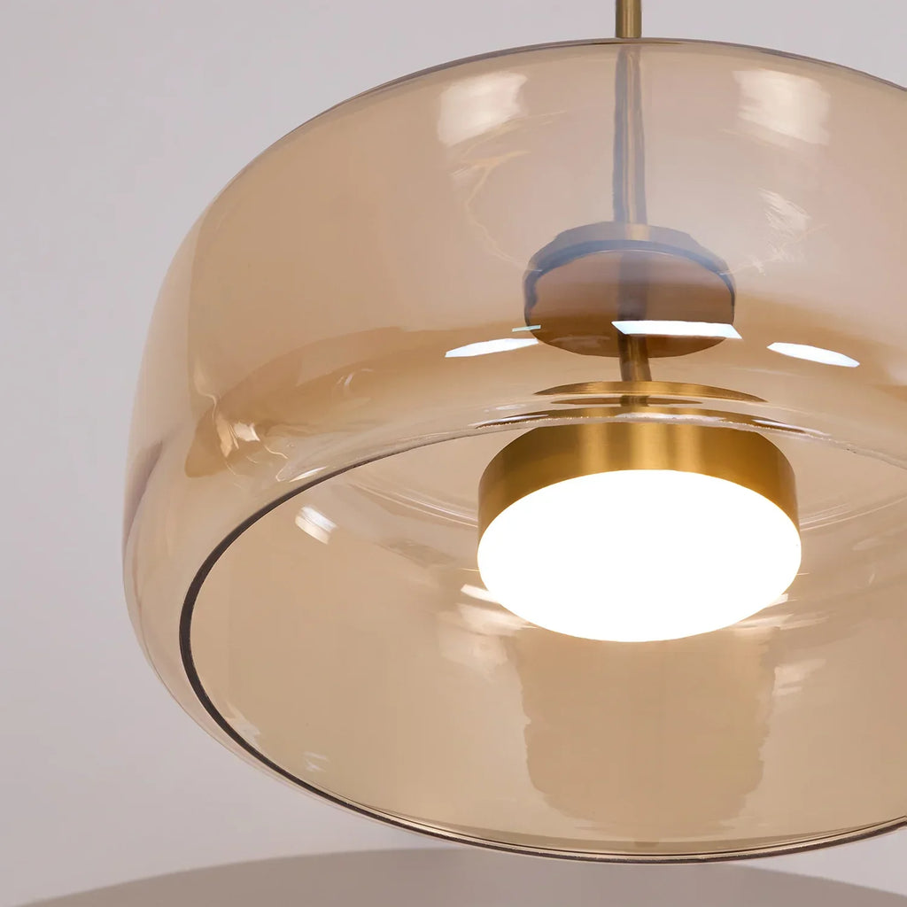 June Morden Glass Pendant Light Clear/Smoky/Amber