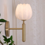 Valentina Alabaster Floral Wall Lamp