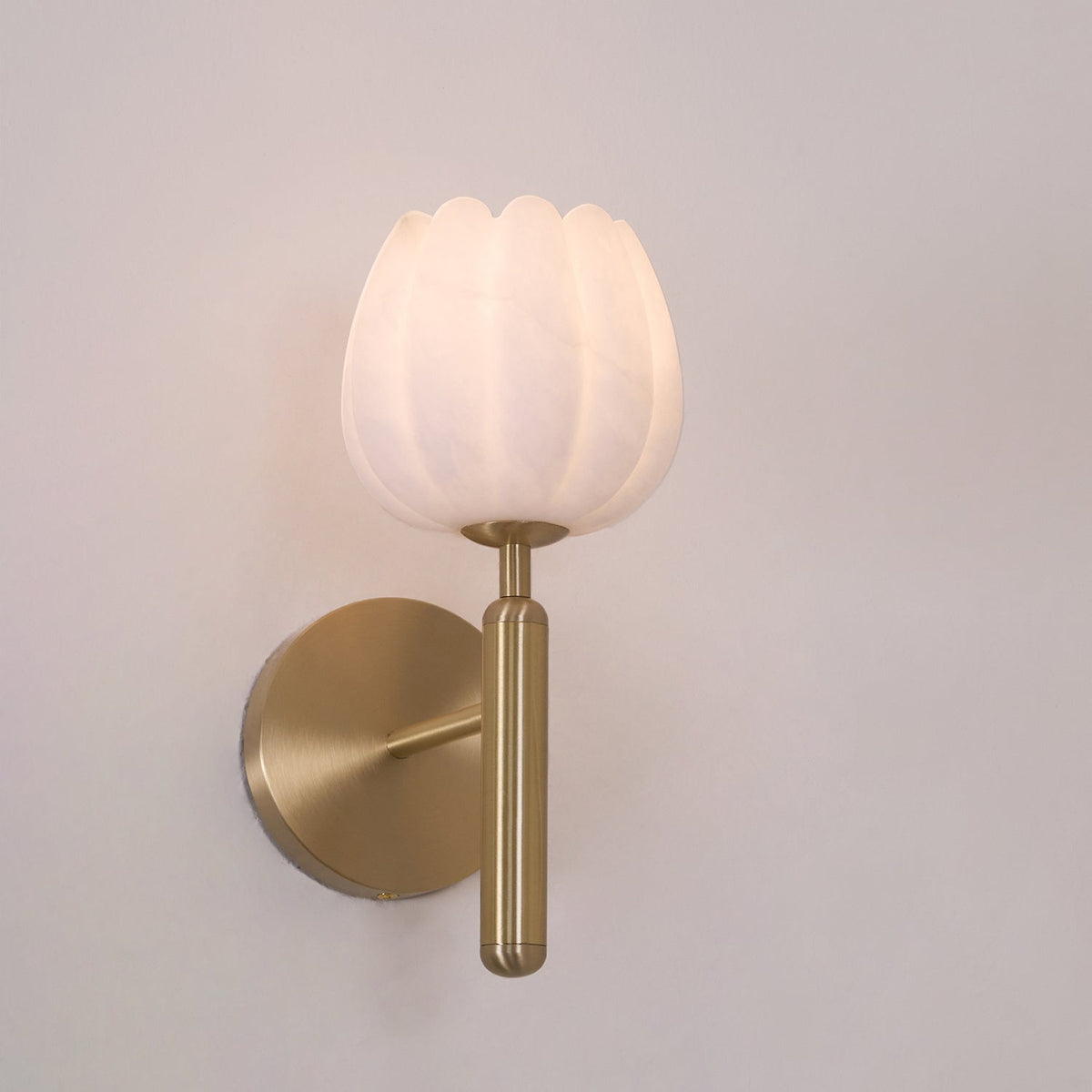 Valentina Alabaster Floral Wall Lamp