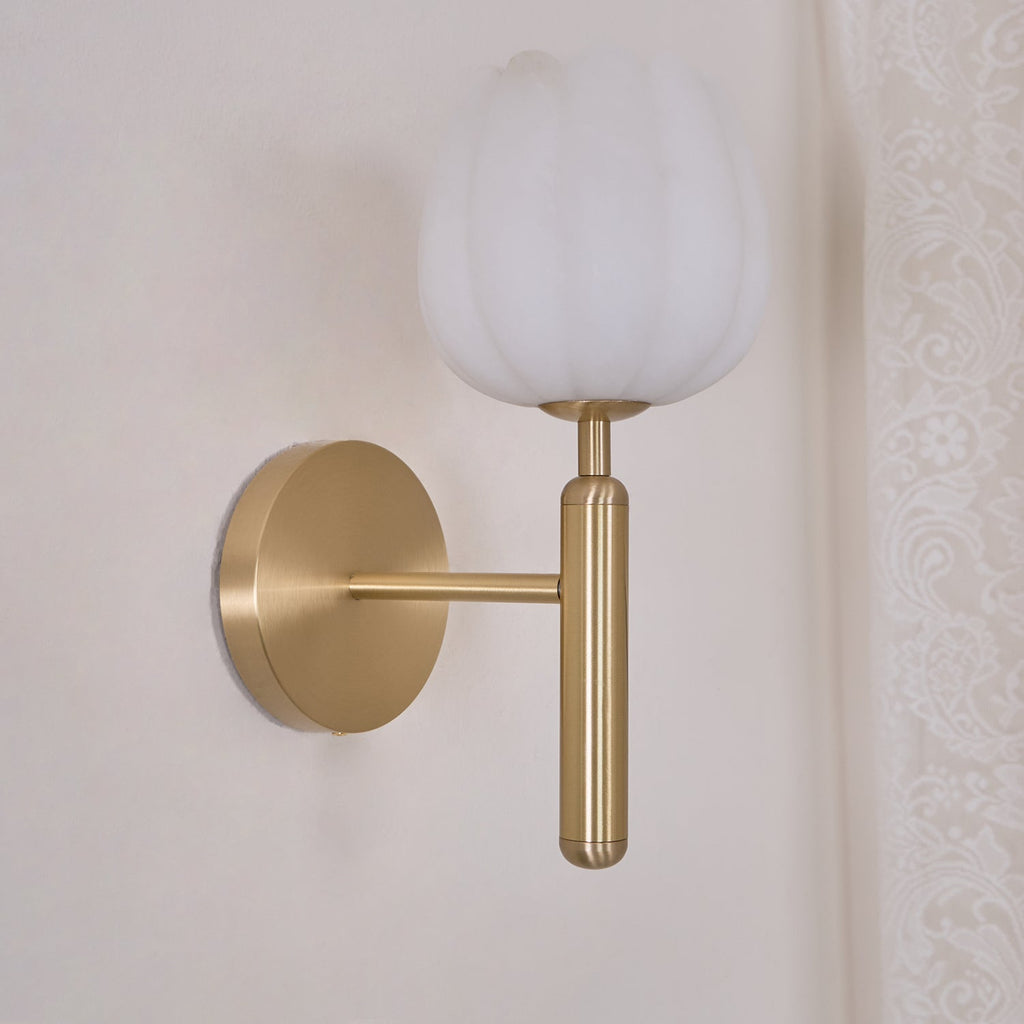 Valentina Alabaster Floral Wall Lamp