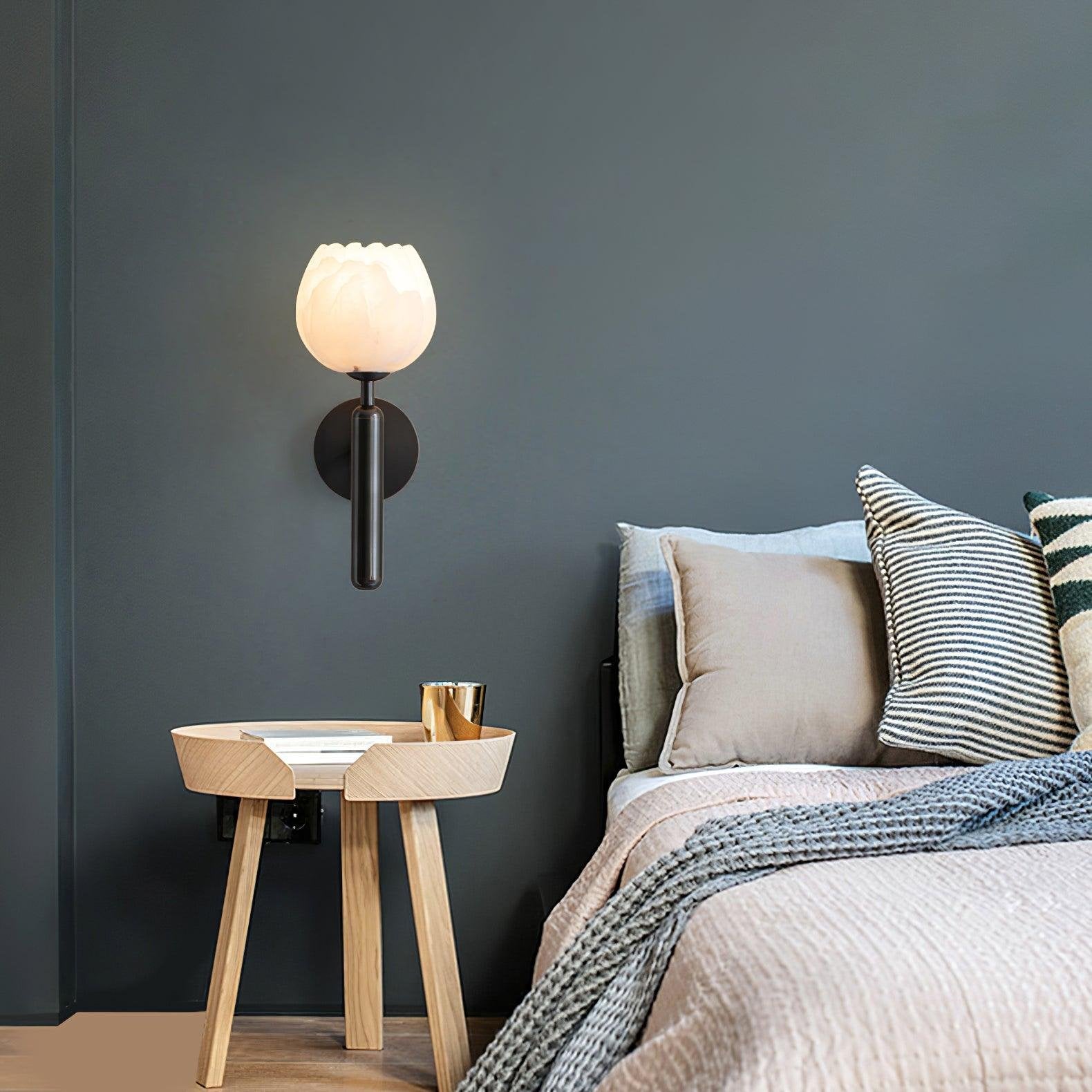Globe Wall Lamp Brass Black Hardwired LED Bedroom Living Room Hallway — Single & Set of 2