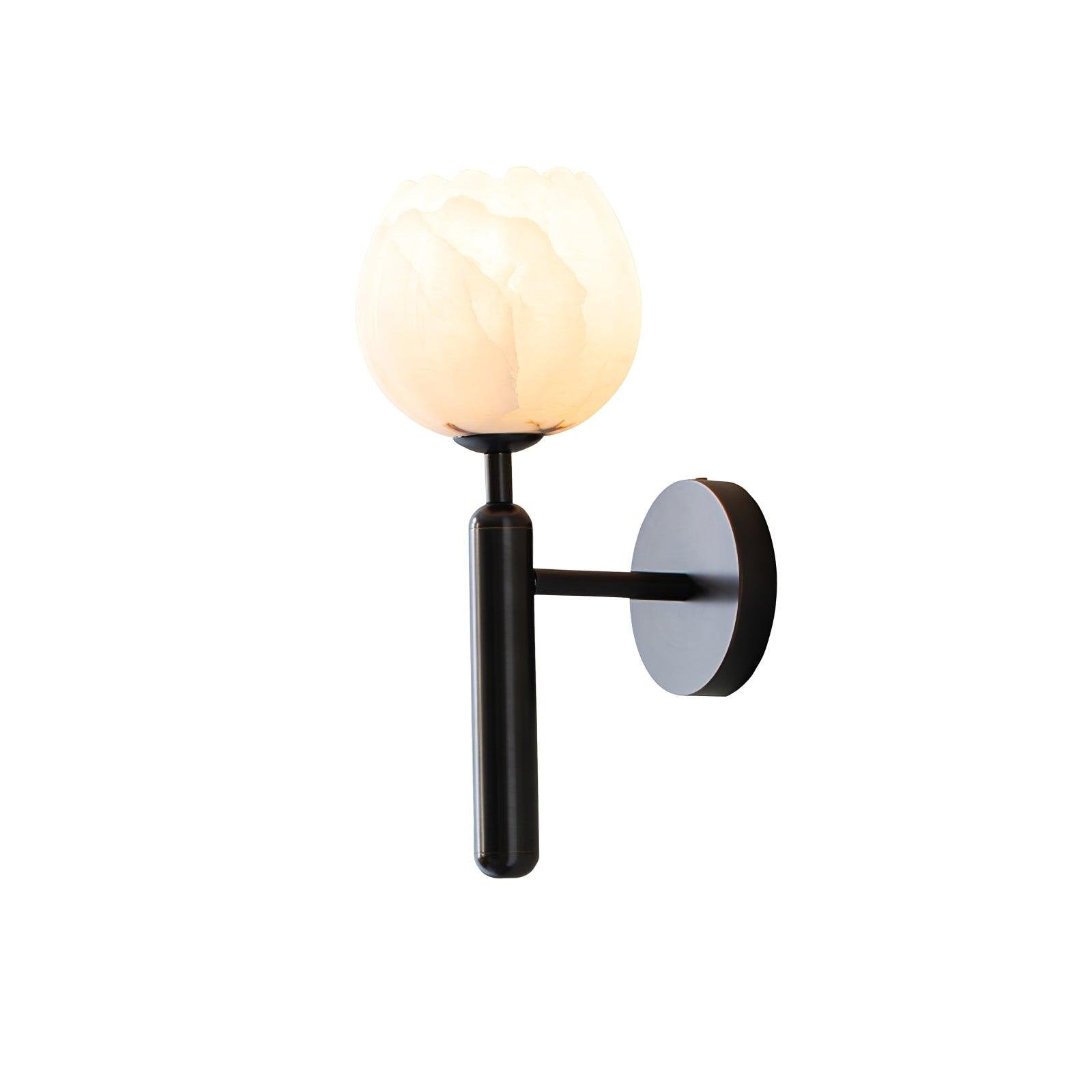 Globe Wall Lamp Brass Black Hardwired LED Bedroom Living Room Hallway — Single & Set of 2