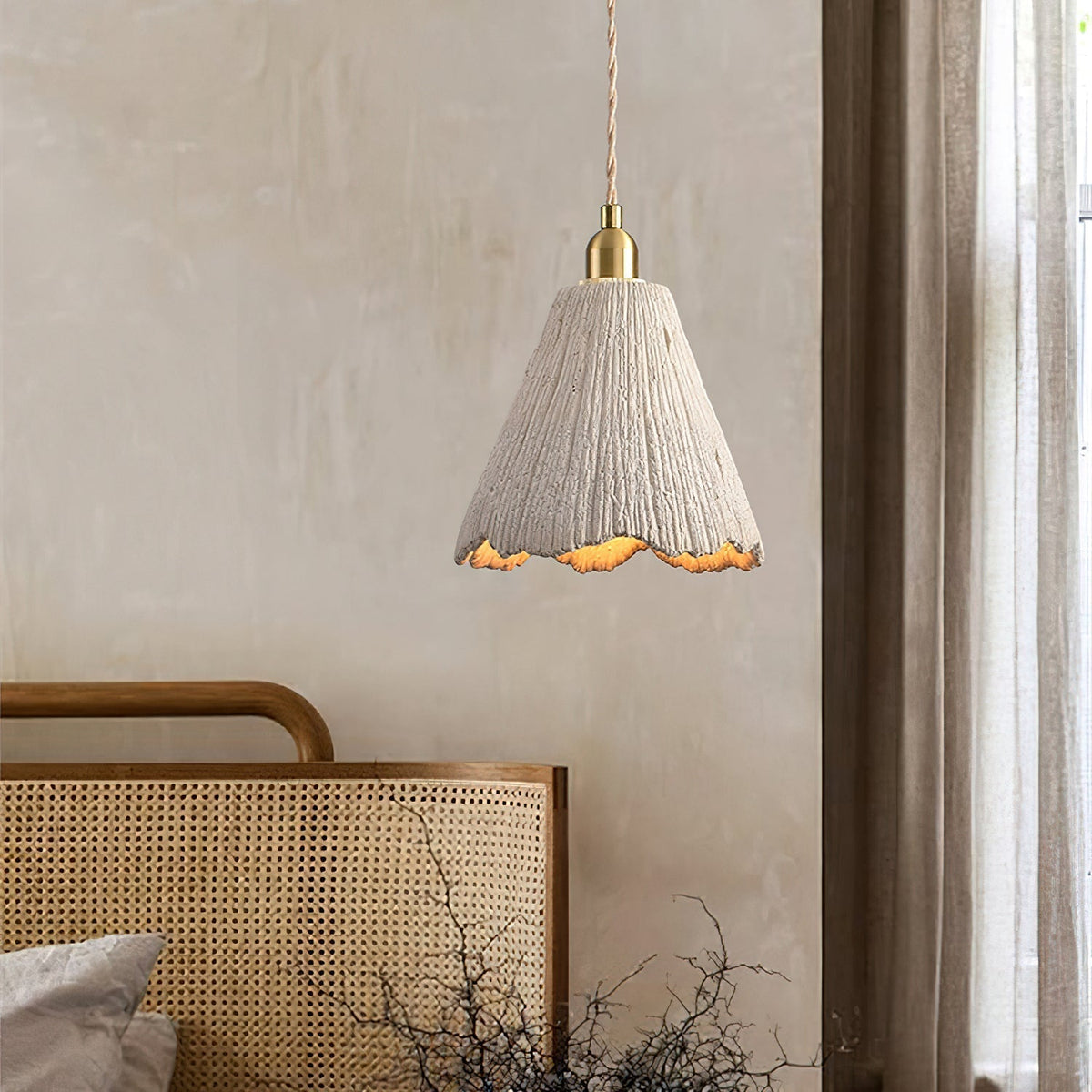 Kirae Textured Pendant Lights Cement