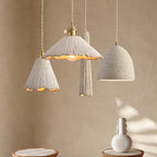 Kirae Textured Pendant Lights Cement