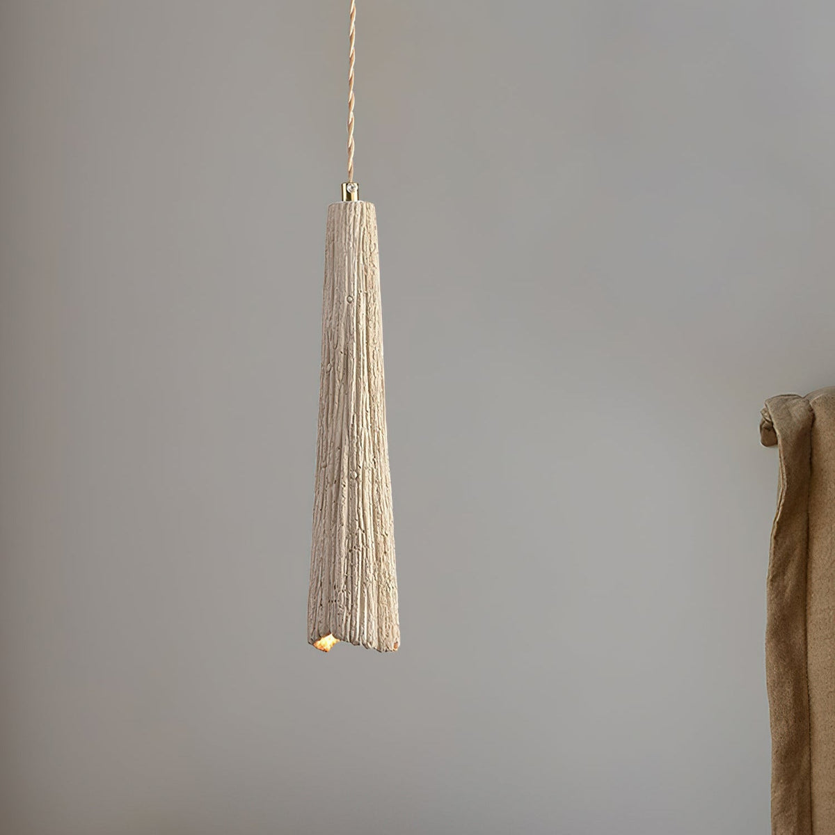 Kirae Textured Pendant Lights Cement