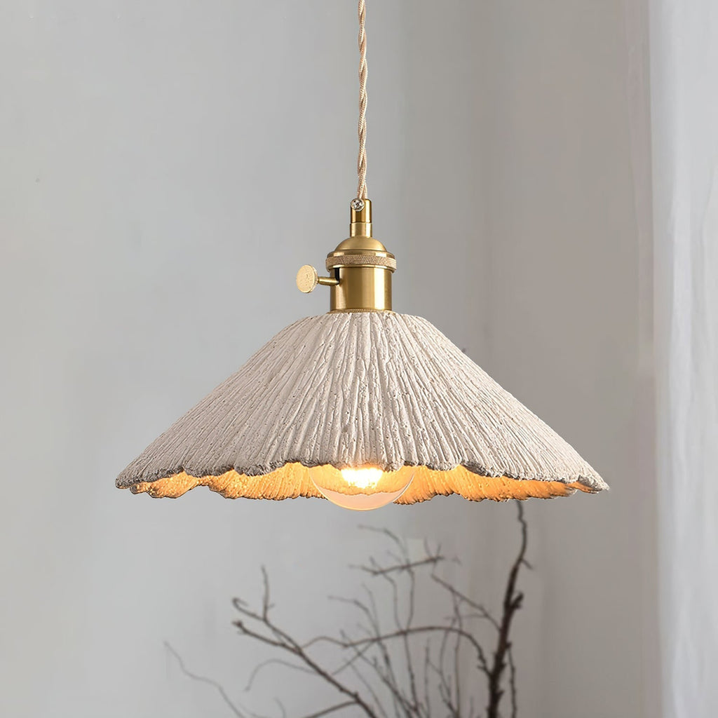 Kirae Textured Pendant Lights Cement