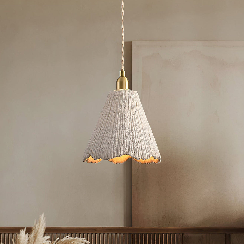Kirae Textured Pendant Lights Cement