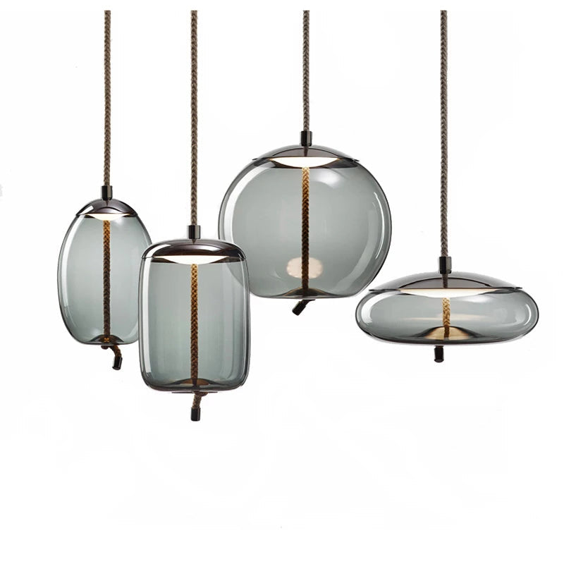 Valentina Nordic LED Pendant Light, Decorative Glass
