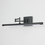 Swing Arm LED Vanity Light, Matte Black, Adjustable, Bathroom Mirror