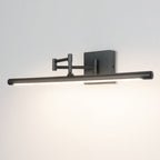 Swing Arm LED Vanity Light, Matte Black, Adjustable, Bathroom Mirror