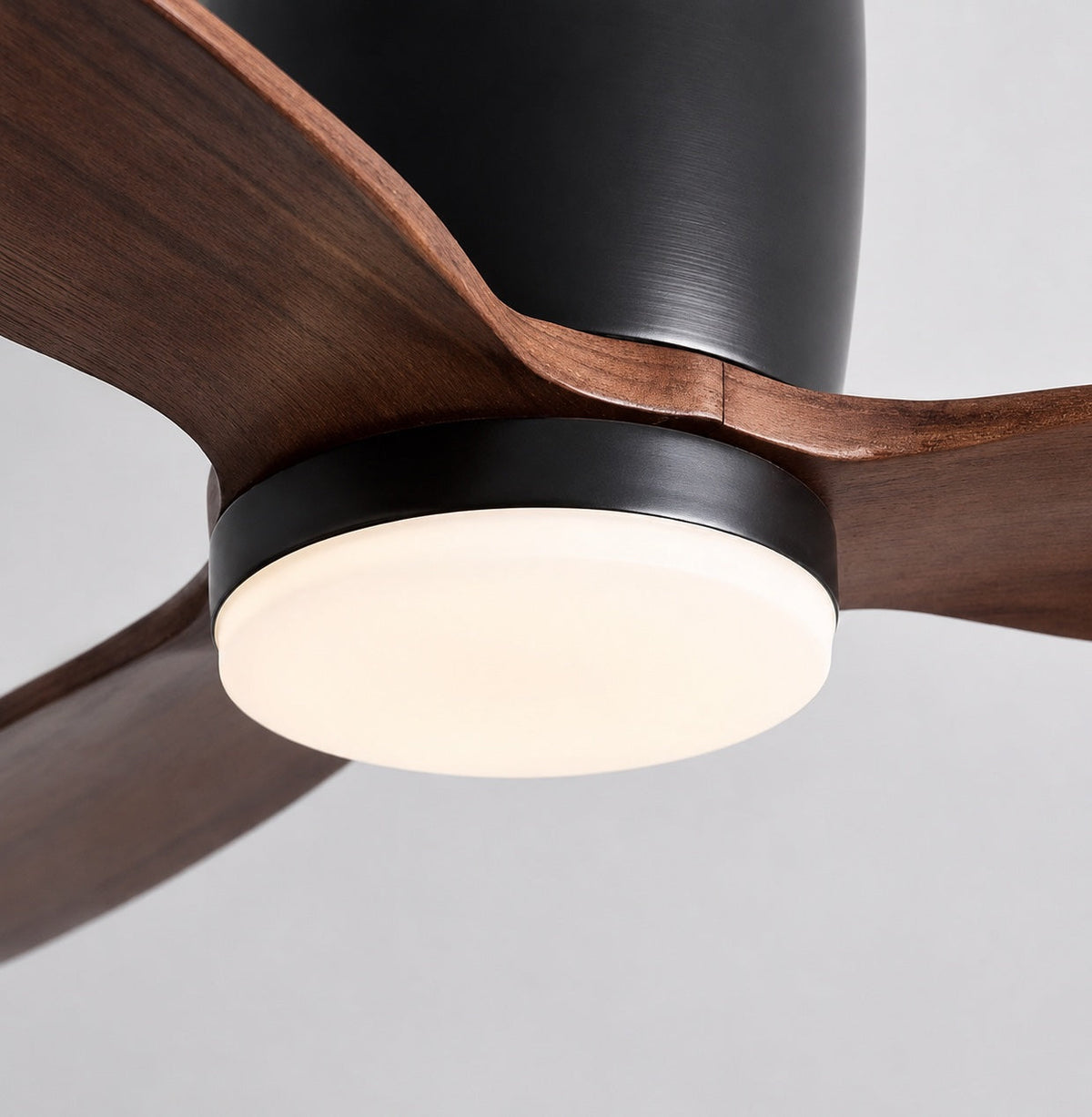 Ceiling Fan with LED Light, Flush Mount, 6-Speed DC, Copper Blades, 36 to 52 in