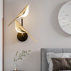 Bird Wall Sconce, Adjustable Brightness LED, Magnetic Modern Accent Light
