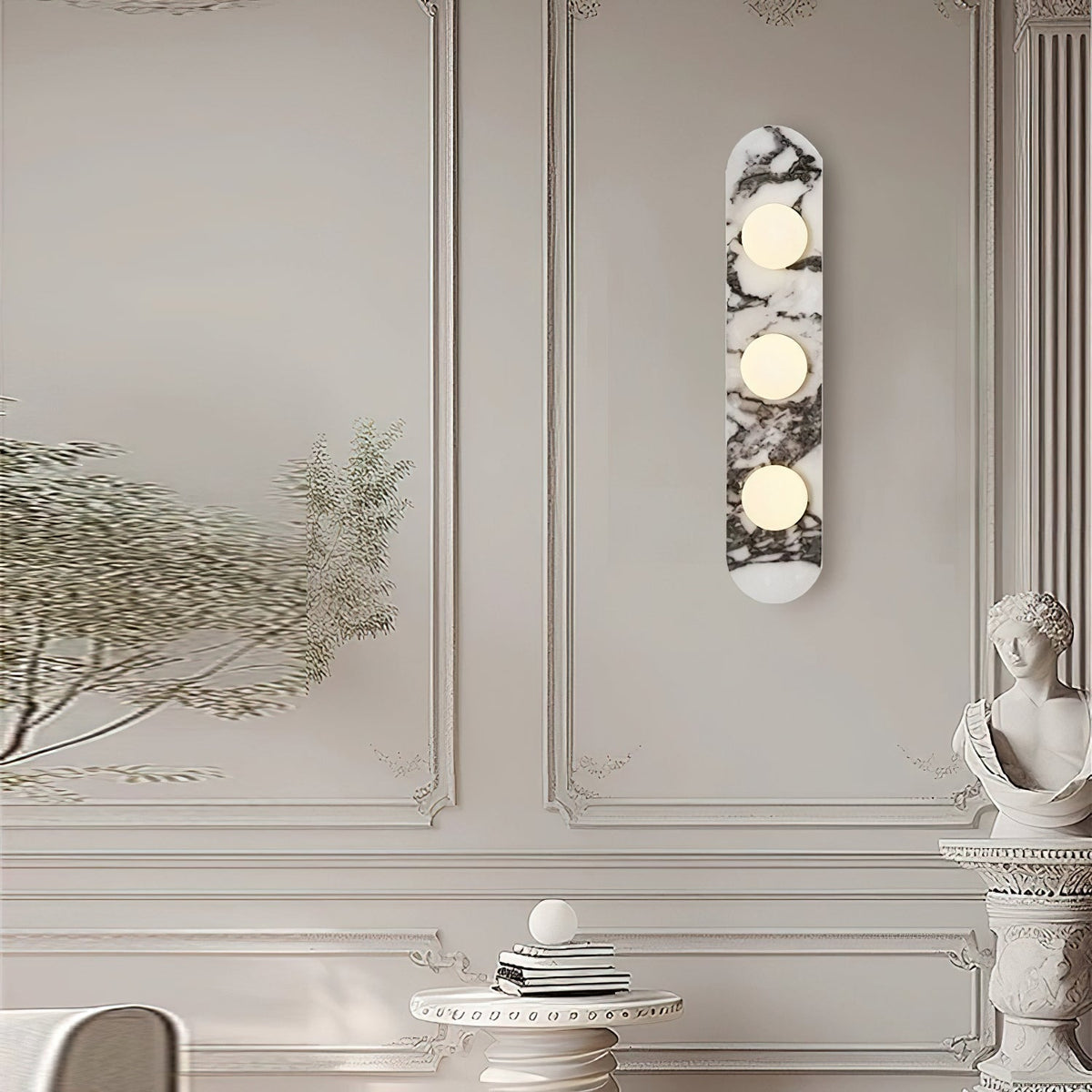 Domil Elegant Marble Wall Lamp – Modern Decorative Lighting Fixture